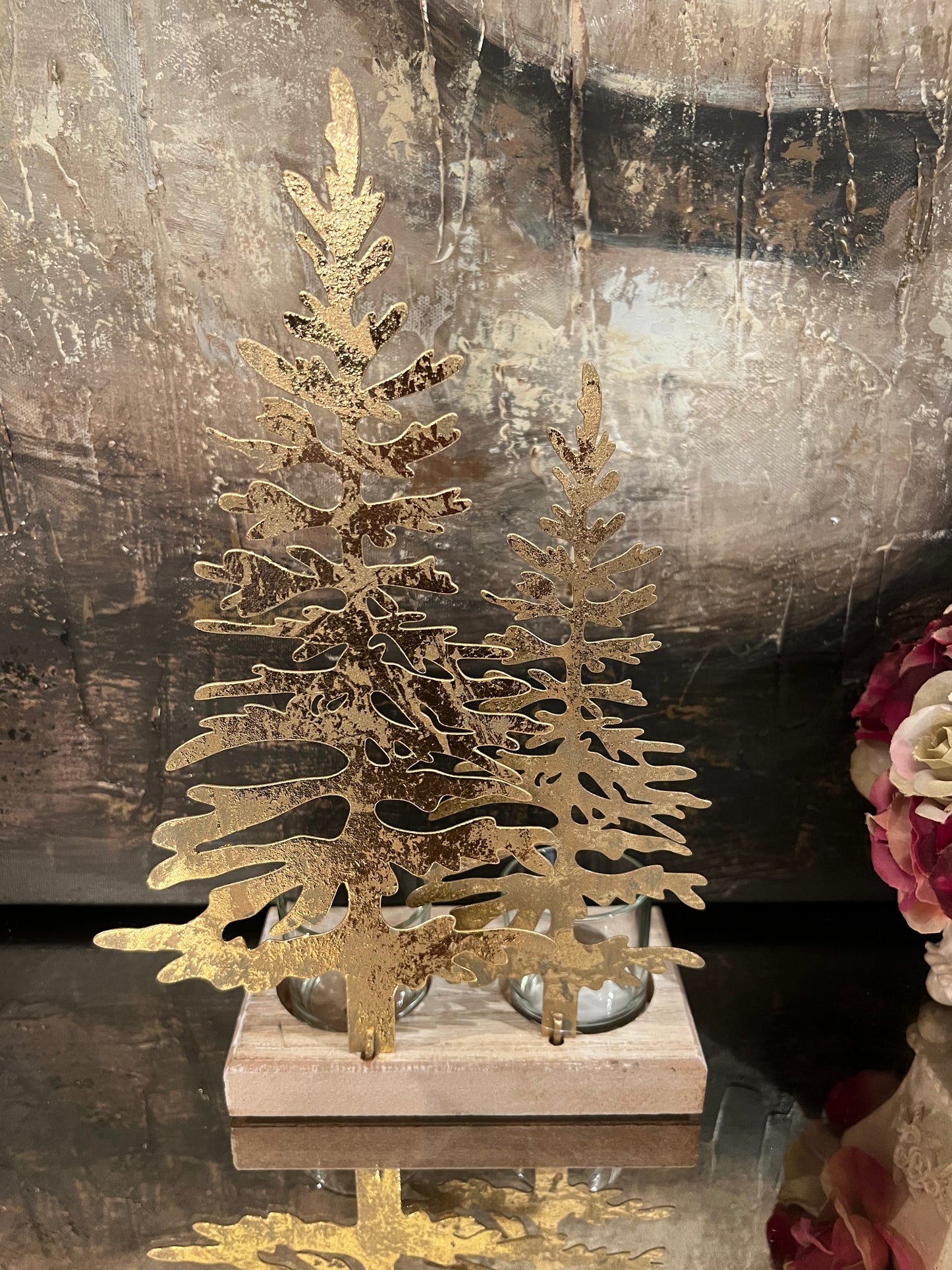 Christmas Trees with 2 Tea-Light Holders