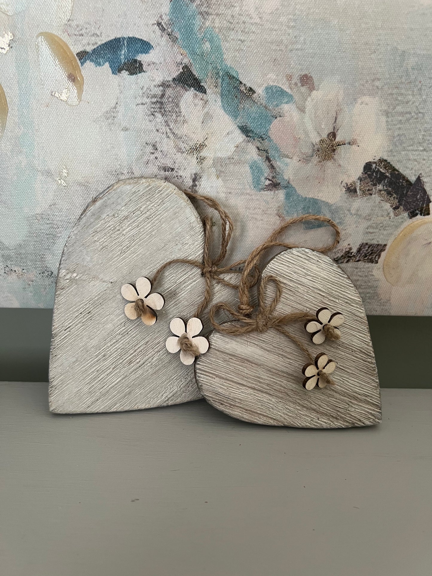 Wooden Hearts - Set of 2