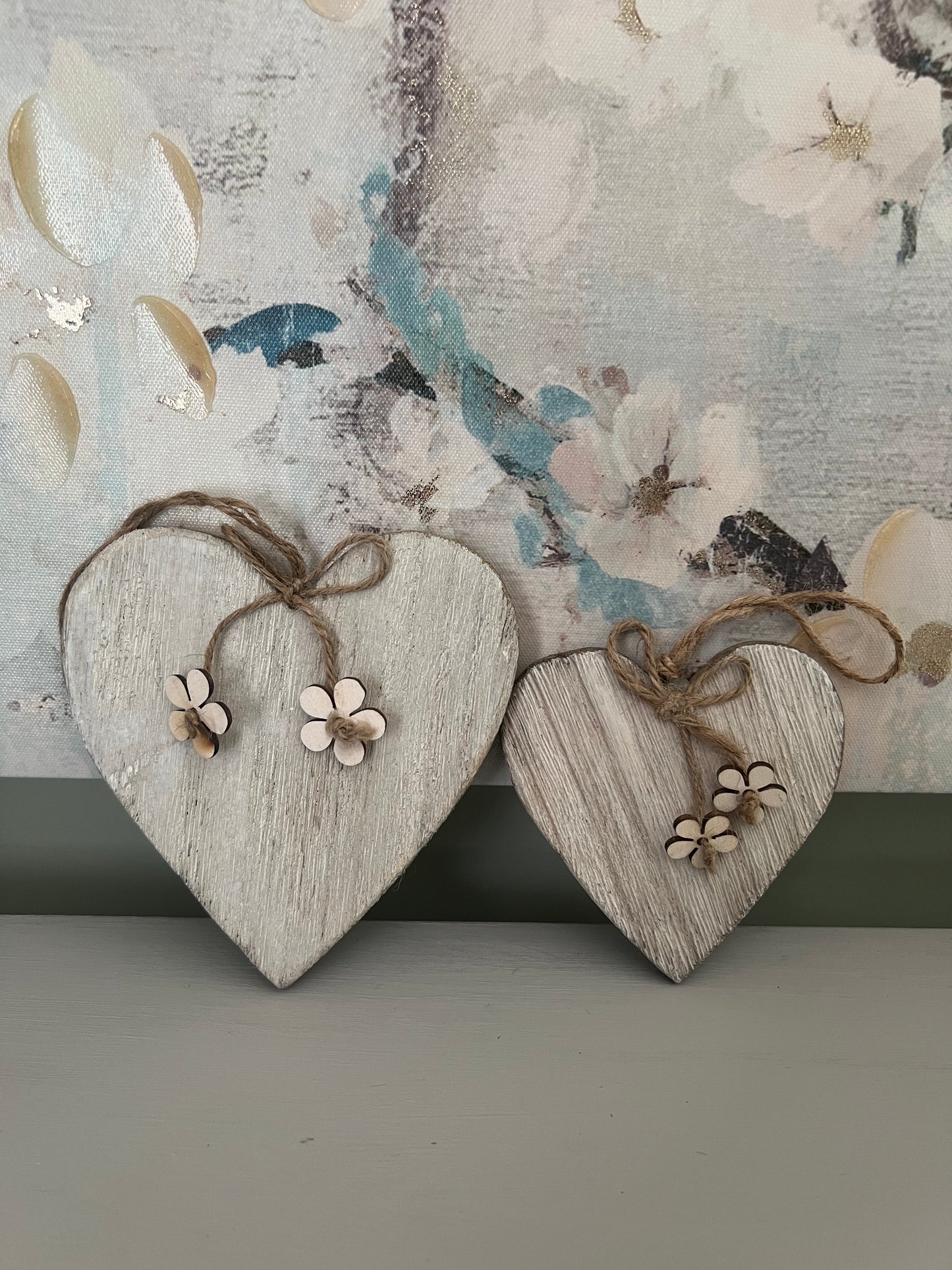 Wooden Hearts - Set of 2