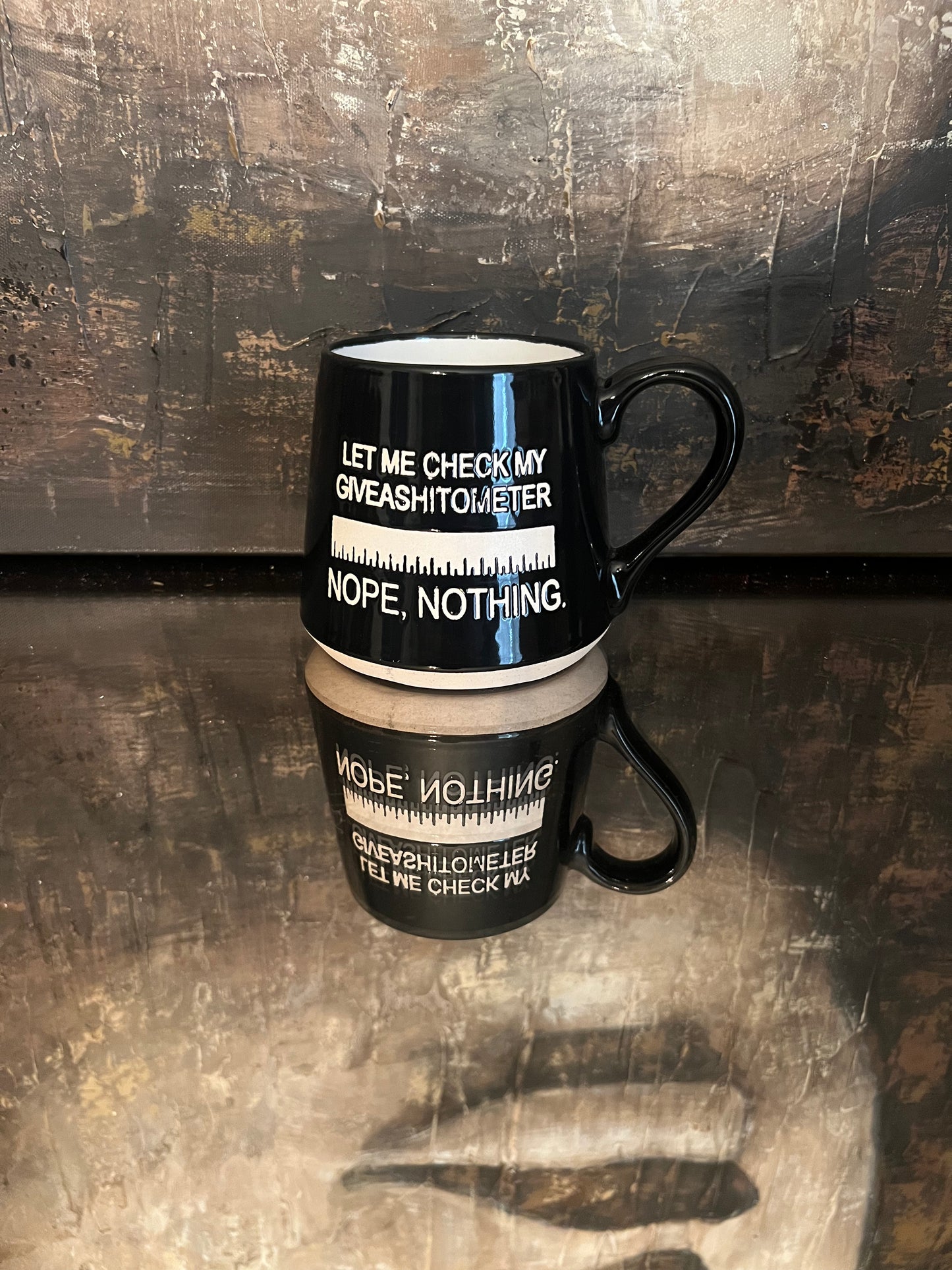Giveashitometer Mug (3.75"x4")