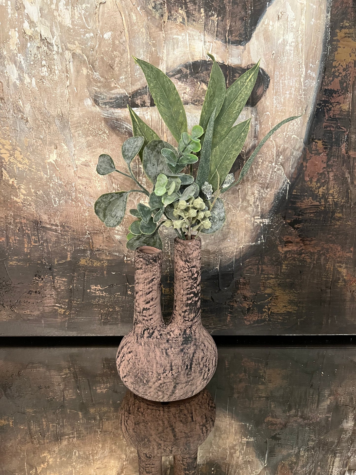 Ceramic Vase with two openings