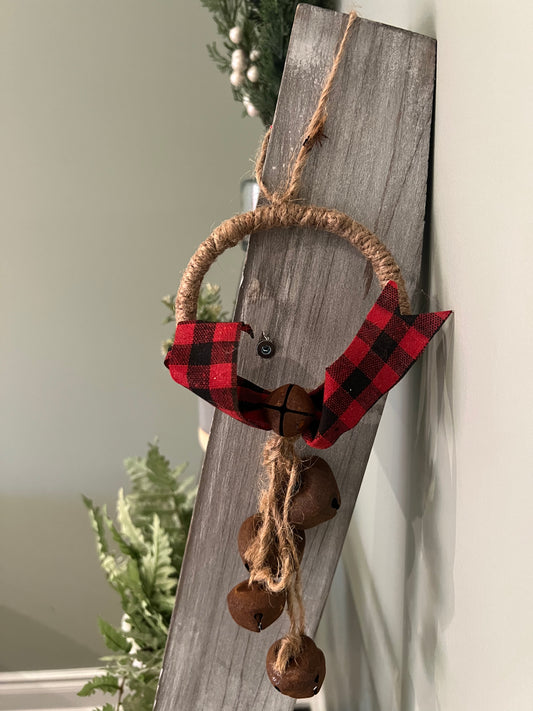 Rusty Bells and Bow Door Knob Ornament