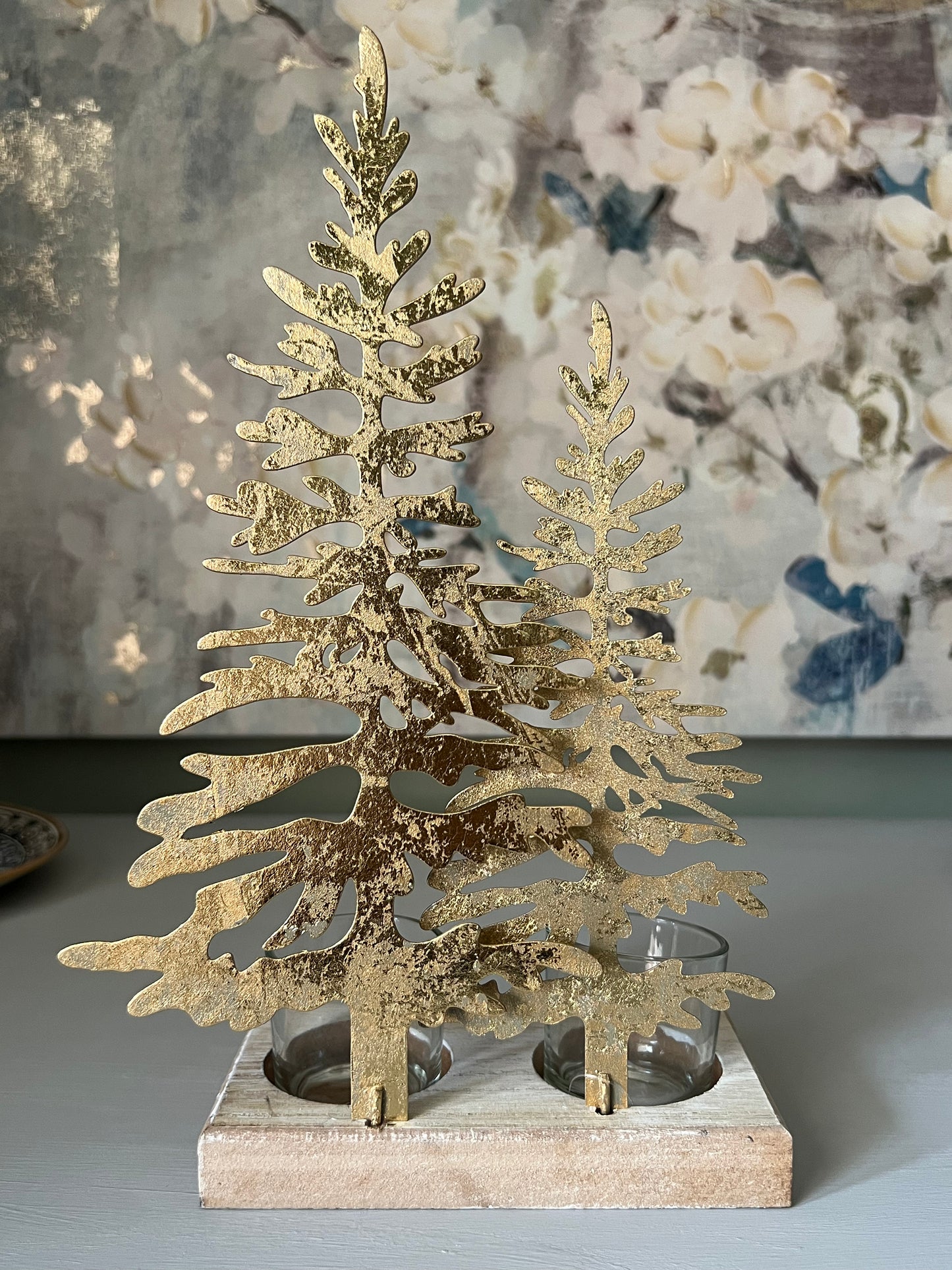 Christmas Trees with 2 Tea-Light Holders