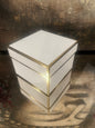 White Gift Box with Gold Edges - Medium