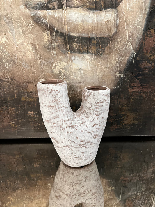 Ceramic Vase with two openings