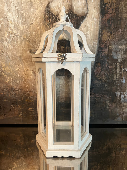 Wood and Glass Lantern