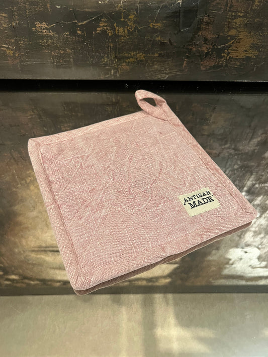 Stone Washed Pot Holder - Pink