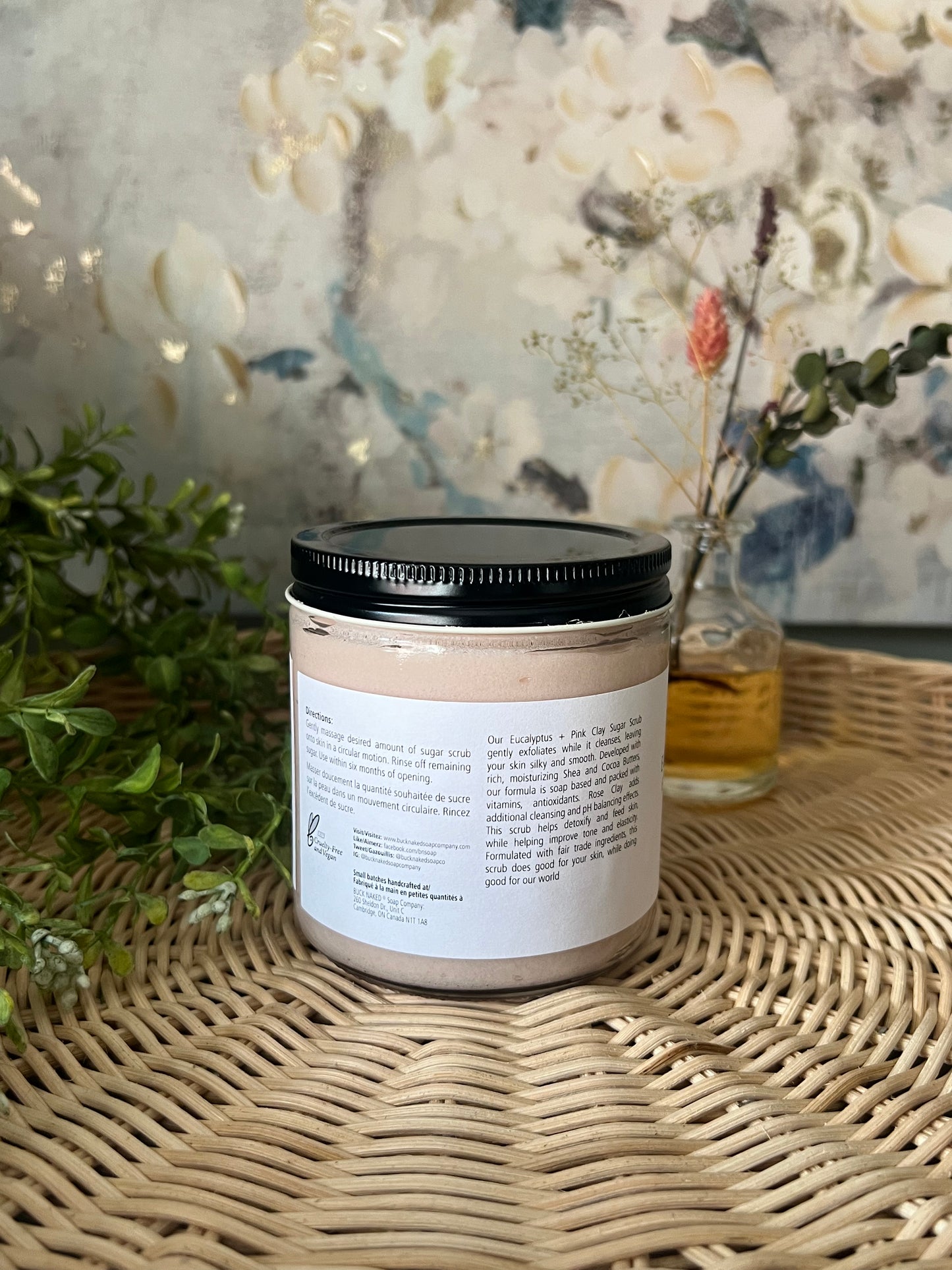 Eucalyptus + Pink Clay Sugar Scrub